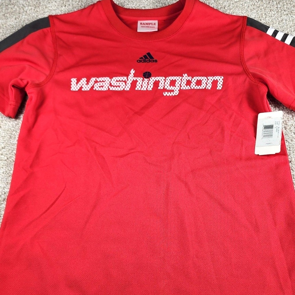 Adidas Washington Wizards T-Shirt Size M NBA Basketball Womens Red Athletic